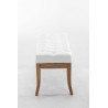 Banco Recibidor Ramses En Madera Clara Blanco,100 cm