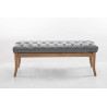 Banco Recibidor Ramses En Madera Clara Gris,120 cm