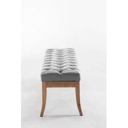 Banco Recibidor Ramses En Madera Clara Gris,120 cm