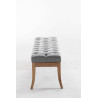 Banco Recibidor Ramses En Madera Clara Gris,120 cm
