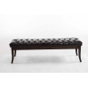 Taburete Recibidor Ramses En Madera Oscura Marrón,150 cm