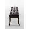 Taburete Recibidor Ramses En Madera Oscura Marrón,150 cm