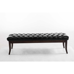 Taburete Recibidor Ramses En Madera Oscura Negro,150 cm