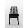 Taburete Recibidor Ramses En Madera Oscura Negro,150 cm