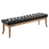 Banco Recibidor Ramses En Madera Clara Negro,150 cm