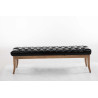 Banco Recibidor Ramses En Madera Clara Negro,150 cm
