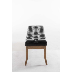 Banco Recibidor Ramses En Madera Clara Negro,150 cm