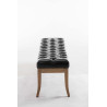 Banco Recibidor Ramses En Madera Clara Negro,150 cm