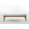 Banco Recibidor Ramses En Madera Clara Blanco,150 cm