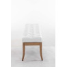Banco Recibidor Ramses En Madera Clara Blanco,150 cm