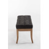 Banco Recibidor Ramses En Tela & Madera Clara Gris oscuro,100 cm