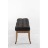 Banco Recibidor Ramses En Tela & Madera Clara Gris oscuro,120 cm
