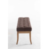 Banco Recibidor Ramses En Tela & Madera Clara Marrón,150 cm