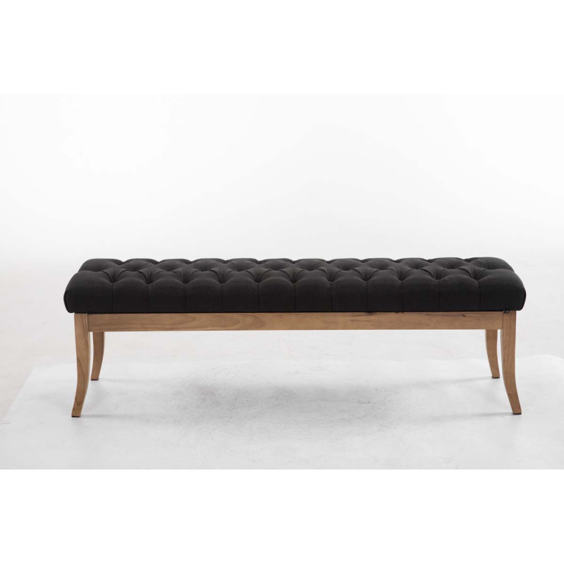 Banco Recibidor Ramses En Tela & Madera Clara Gris oscuro,150 cm