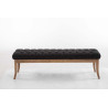 Banco Recibidor Ramses En Tela & Madera Clara Gris oscuro,150 cm