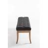 Banco Recibidor Ramses En Tela & Madera Clara Gris oscuro,150 cm