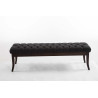 Taburete Recibidor Ramses En Tela & Madera Oscura Gris oscuro,150 cm