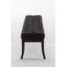 Taburete Recibidor Ramses En Tela & Madera Oscura Gris oscuro,150 cm