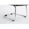 Silla Cantiléver XXL Attila Tapizada en Tela Gris oscuro