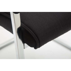 Silla De Conferencia Anubis En Tela Negro