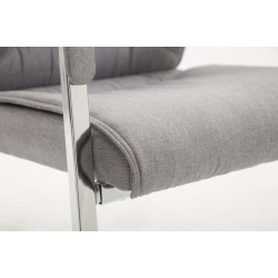 Silla De Conferencia Anubis En Tela Gris