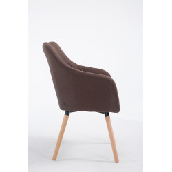 Silla de espera McCoy V2 Tapizada en Tela Marrón,Natural