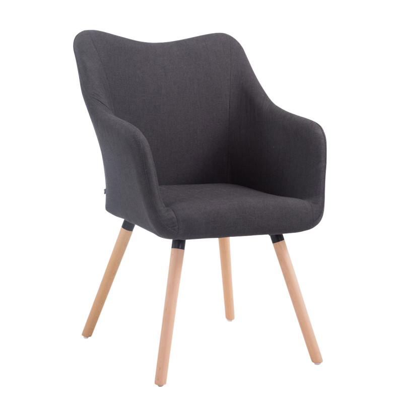 Silla de espera McCoy V2 Tapizada en Tela Gris oscuro,Natural