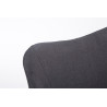 Silla de espera McCoy V2 Tapizada en Tela Gris oscuro,Natural