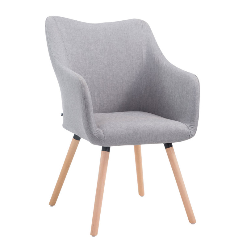 Silla de espera McCoy V2 Tapizada en Tela Gris,Natural