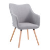 Silla de espera McCoy V2 Tapizada en Tela Gris,Natural