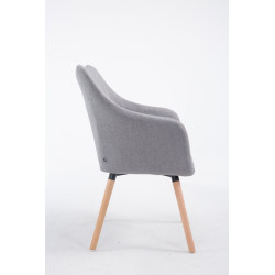 Silla de espera McCoy V2 Tapizada en Tela Gris,Natural