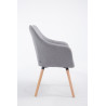 Silla de espera McCoy V2 Tapizada en Tela Gris,Natural