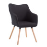 Silla de espera McCoy V2 Tapizada en Tela Negro,Natural