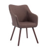 Silla de espera McCoy V2 Tapizada en Tela Marrón,Nogal