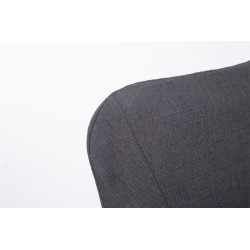 Silla de espera McCoy V2 Tapizada en Tela Gris oscuro,Nogal