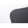 Silla de espera McCoy V2 Tapizada en Tela Gris oscuro,Nogal