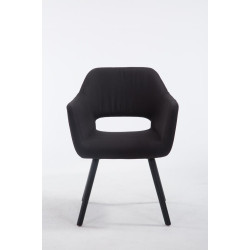 Silla de visita Auckland En Tela Negro,Negro