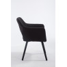 Silla de visita Auckland En Tela Negro,Negro