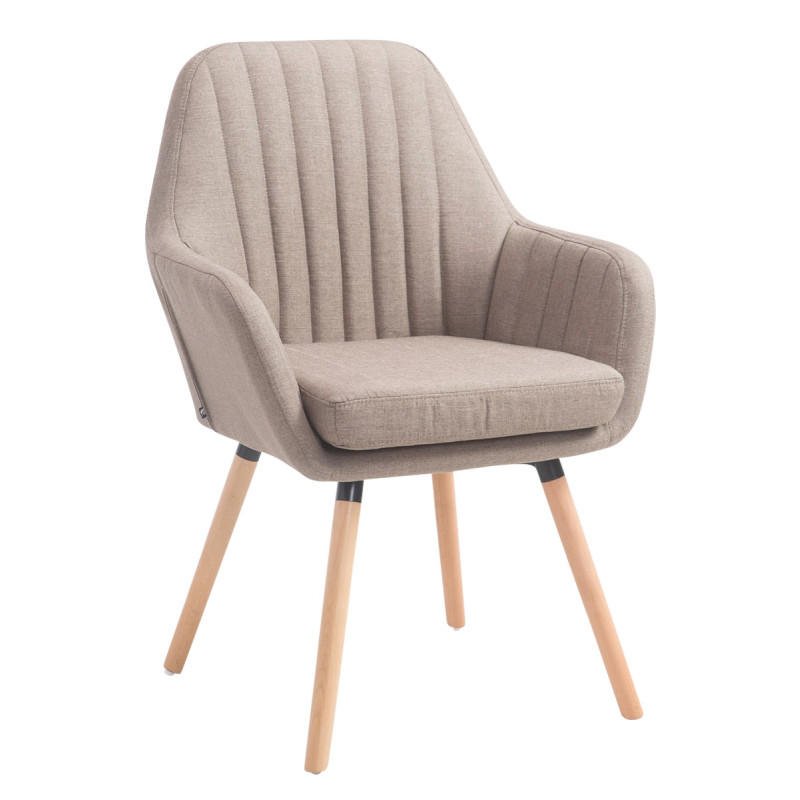 Silla De Visita Florian Gris topo,Natural