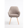 Silla De Visita Florian Gris topo,Natural