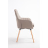 Silla De Visita Florian Gris topo,Natural