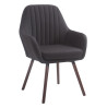 Silla De Visita Florian Negro,Nogal