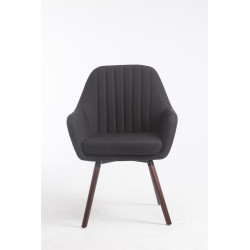 Silla De Visita Florian Negro,Nogal