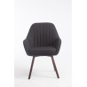 Silla De Visita Florian Negro,Nogal