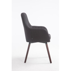 Silla De Visita Florian Negro,Nogal