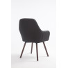 Silla De Visita Florian Negro,Nogal