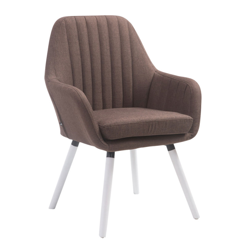 Silla De Visita Florian Marrón,Blanco