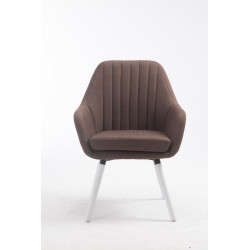 Silla De Visita Florian Marrón,Blanco
