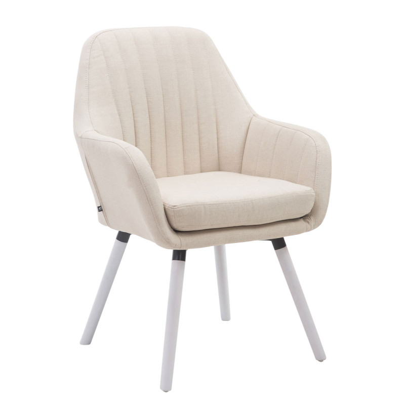 Silla De Visita Florian Crema,Blanco