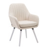 Silla De Visita Florian Crema,Blanco